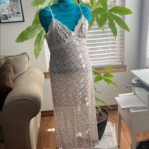 Floral Lace Slip Dress